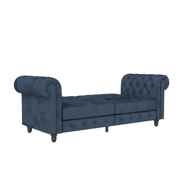 Divano in velluto blu scuro 236 cm Felix - Støraa-image-3