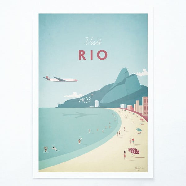 Poster , A3 Rio - Travelposter
