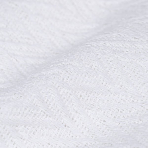 Copriletto in cotone riciclato bianco 260x280 cm Spike - Ixia-image-2