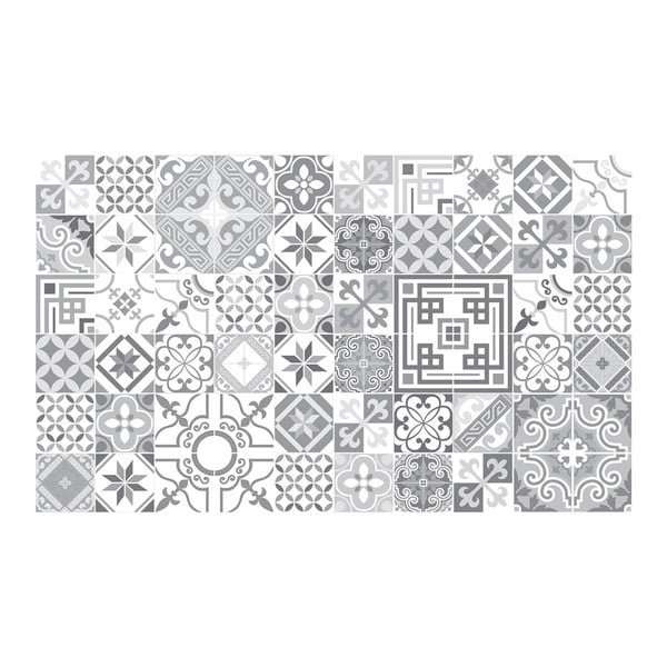 Set di 60 adesivi murali dal design vintage in tonalità di grigio, 10 x 10 cm - Ambiance-image-2