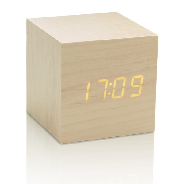 Sveglia digitale Wooden Cube Click – Gingko