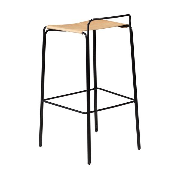 Sedia da bar marrone (altezza della seduta 77 cm) Paz – DAN-FORM Denmark-image-1