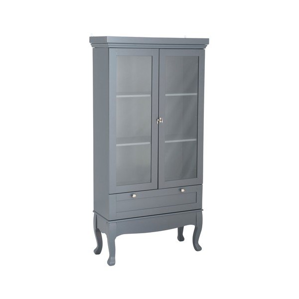 Vetrina grigia in MDF da appendere 85x170,5x35 cm Prato – Ellos Home