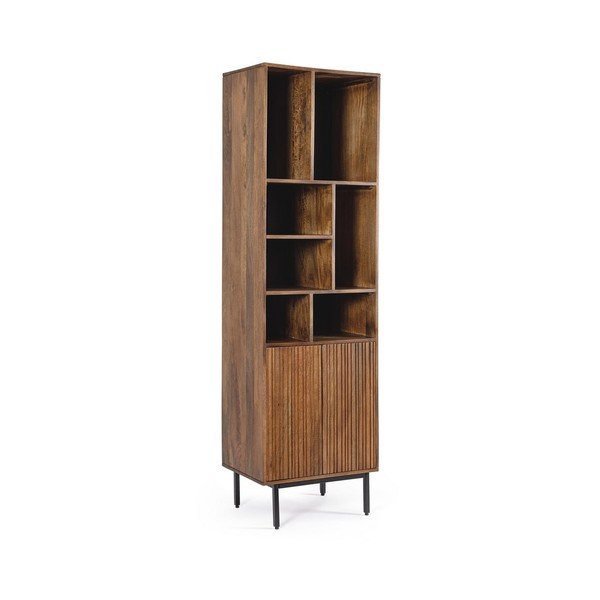 Armadietto di colore naturale in mango massiccio 55x190x40 cm Tadita – Bizzotto