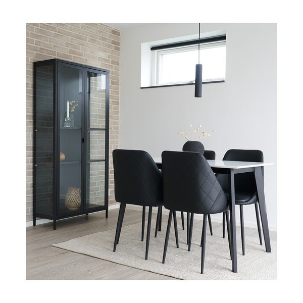 Sedie da pranzo nere in un set di 2 Porto - House Nordic-image-4