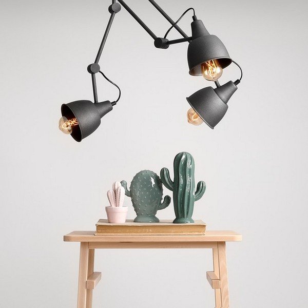 Apparecchio a sospensione grigio Compass - Homemania-image-2