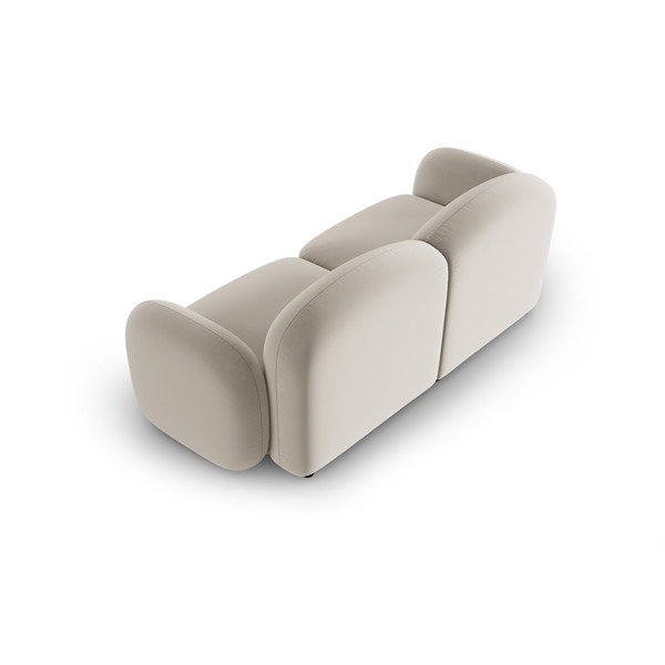Divano in velluto beige 194 cm Blair - Micadoni Home-image-4