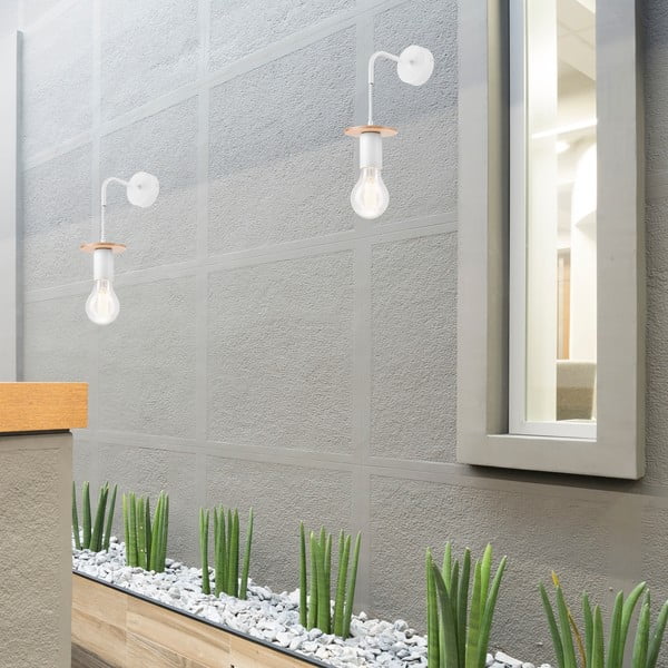 Lampada da parete bianca Angelina – LAMKUR-image-1