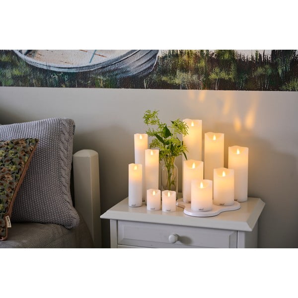 Candele LED in set da 3 (altezza 15 cm) Sara - Sirius-image-3