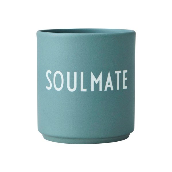 Tazza in porcellana turchese Soul, 300 ml Soulmate - Design Letters