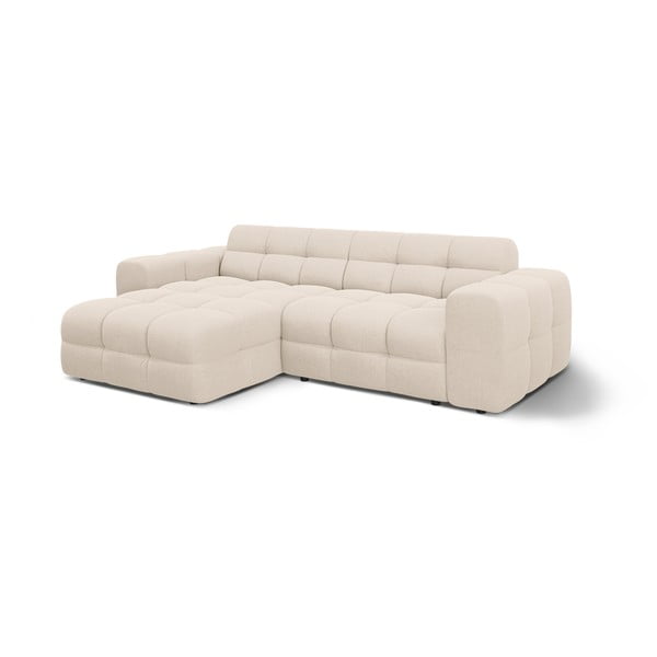 Divano angolare beige (con penisola a sinistra/con chaise lounge) Kendal – Micadoni -image-3