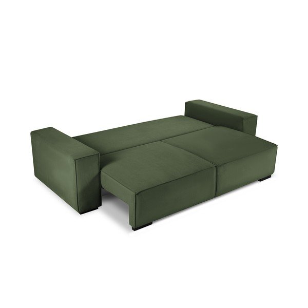 Divano letto in velluto a coste verde Azalea - Mazzini Sofas-image-3