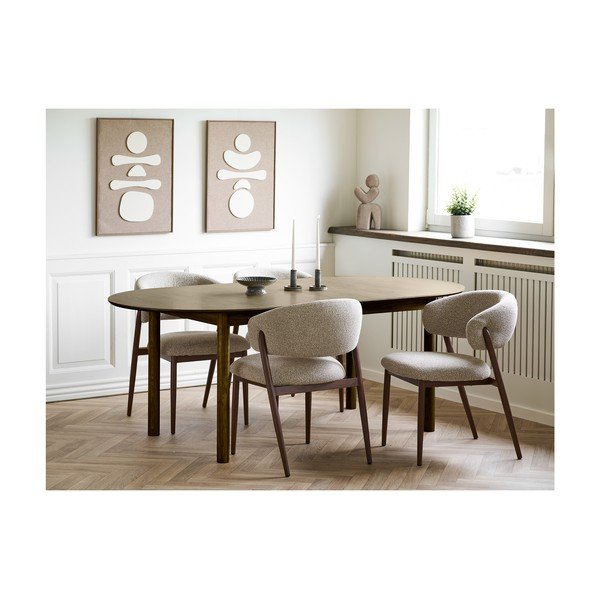 Tavolo da pranzo con effetto rovere allungabile con estensione Bundaberg – House Nordic-image-1