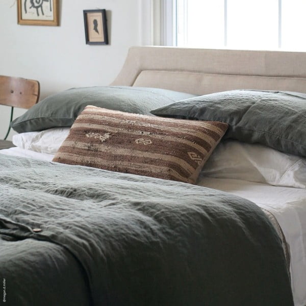 federa 40x60 cm Forest Green - Linen Tales-image-1