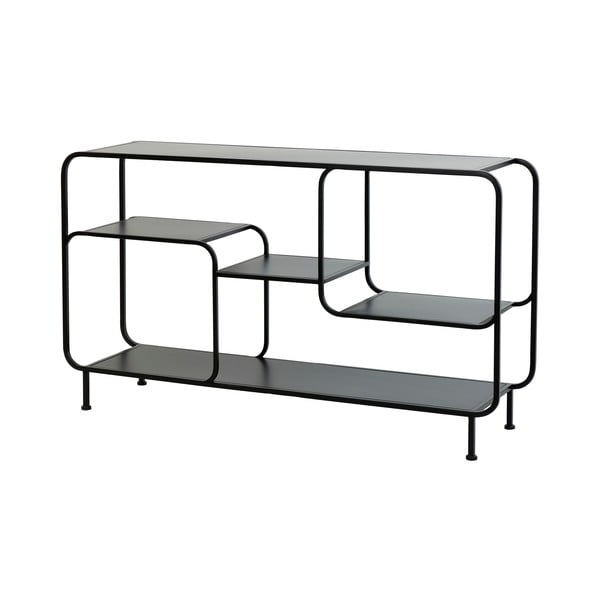 Libreria in metallo nero 141x81,5 cm Winston - Light & Living-image-2