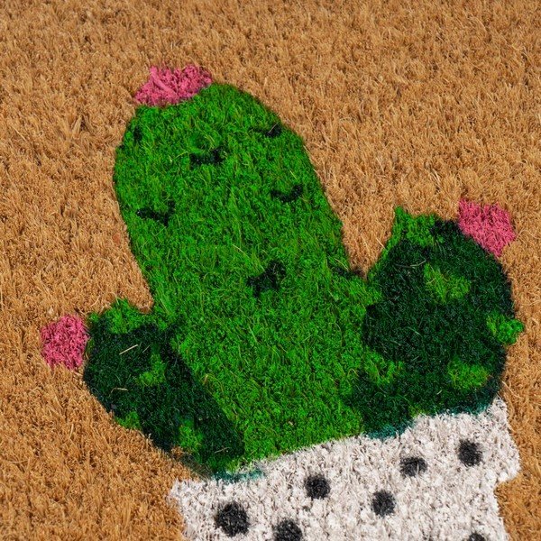 Stuoia di cocco 25x75 cm Cactus - Casa Selección-image-2