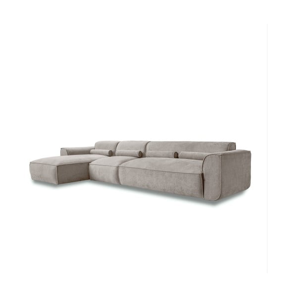 Divano angolare componibile beige (con penisola a sinistra) Flex Felix – Miuform