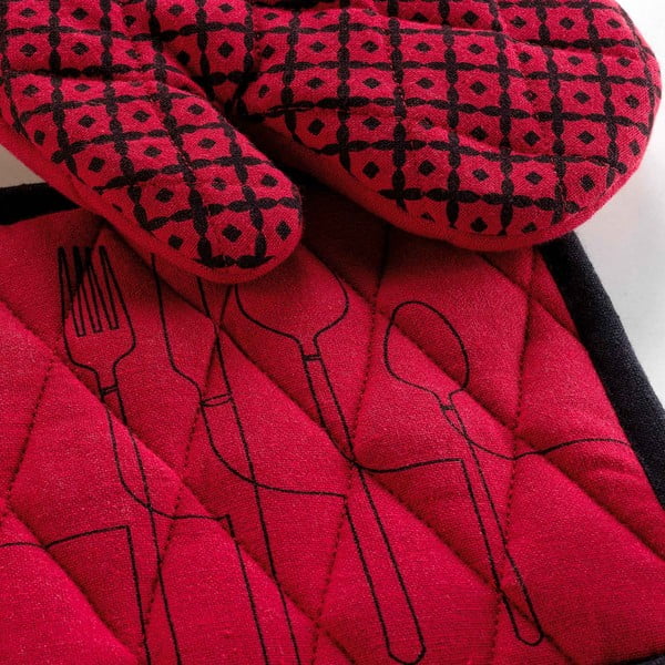 Presine in cotone riciclato in set da 2 Cuisiline - douceur d'intérieur-image-1