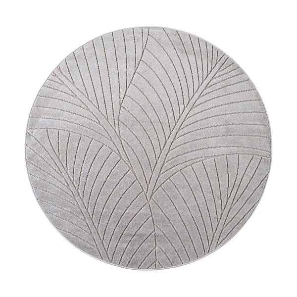 Tappeto da interno/esterno rotondo argentato ø 160 cm Nova 1203 – Ayyildiz Carpets