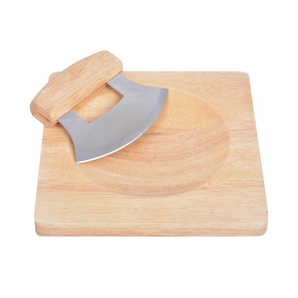 Set sekáčku na bylinky a dřevěného prkénka Esschert Design Farma