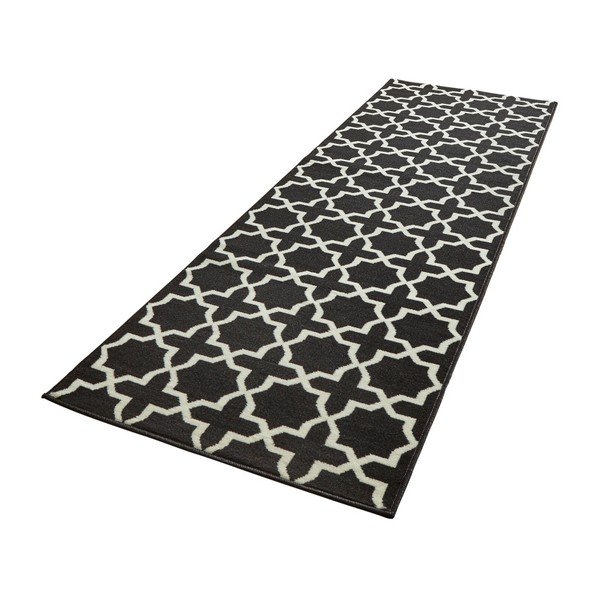 Runner in bianco e nero , 80 x 200 cm Basic Glam - Hanse Home-image-2