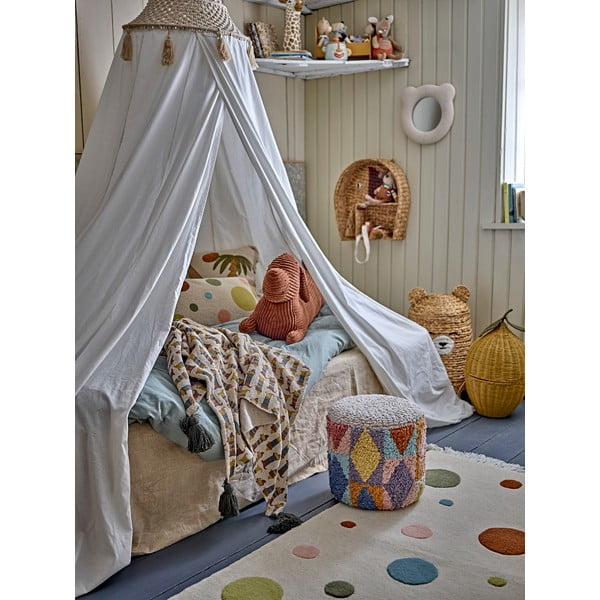 Pouf per bambini in tessuto bouclé Miaki - Bloomingville Mini-image-2