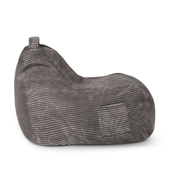 Pouf a sacco per bambini color senape con rivestimento in velluto a coste Game Amuse – SLOWDOWN-image-3