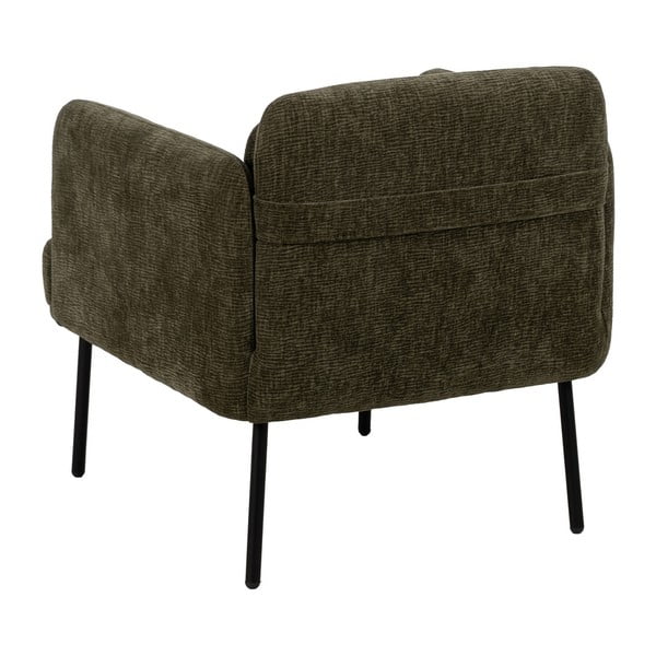 Poltrona verde con rivestimento in ciniglia Bind – Ixia-image-4