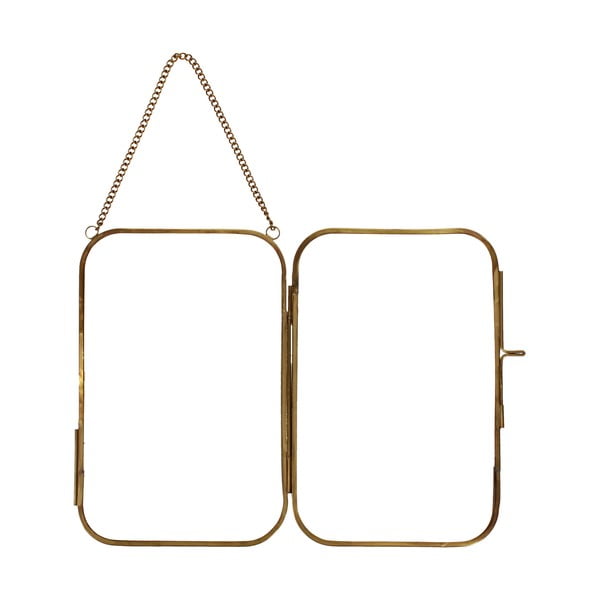 Cornice da parete in metallo color oro 14x20 cm - Rex London-image-3