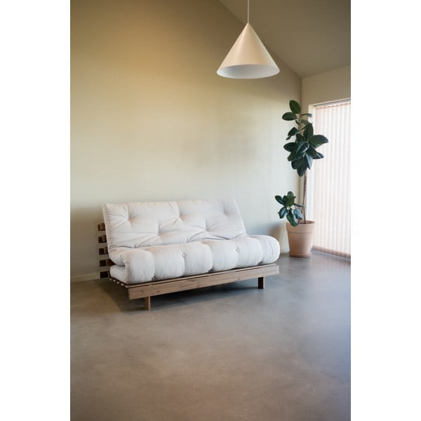 Divano letto beige e crema 140 cm Roots - Karup Design-image-1