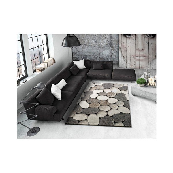 Tappeto grigio , 160 x 230 cm Pebble - Universal-image-1
