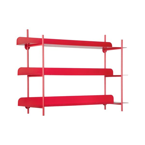 Mensola rossa in metallo con ripiani multipli 60 cm Cool Retro – PT LIVING