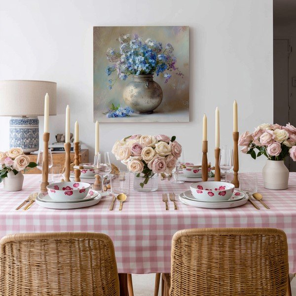 Dipinto stampato dipinto su tela 32x32 cm Forget-me-not – Styler-image-1