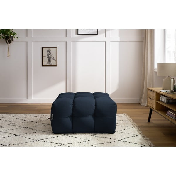Pouf blu scuro Cloud - Bobochic Paris-image-1