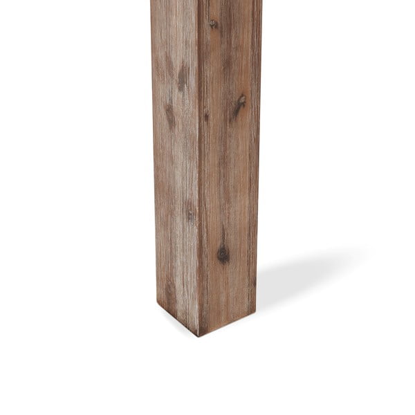 Tavolo da pranzo pieghevole in legno massiccio di acacia di colore naturale 90x180 cm Alaska - Furnhouse-image-3