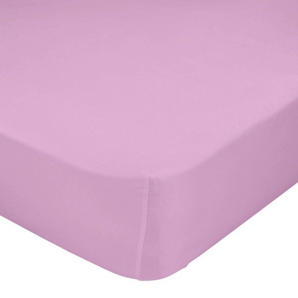 Lenzuolo elastico di puro cotone rosa, 70 x 140 cm Basic - Mr. Fox