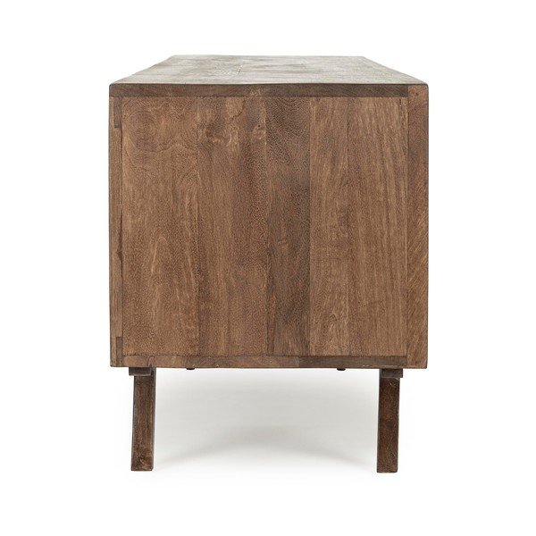 Mobile TV di colore naturale in mango massiccio 200x60x43 cm Sherman – Bizzotto-image-4