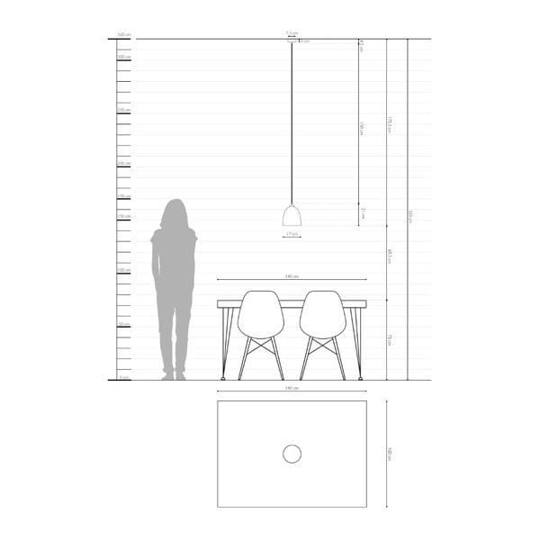 Apparecchio a sospensione nero con interno opaco color rame Awa - Sotto Luce-image-4