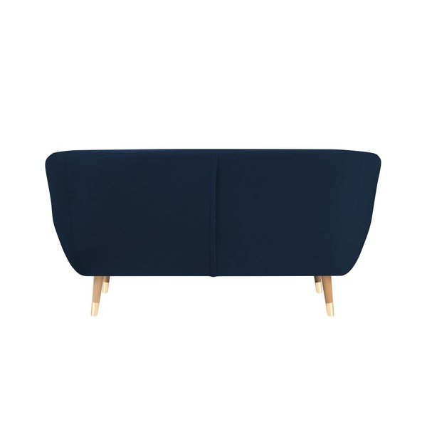 Divano in velluto blu scuro, 158 cm Benito - Mazzini Sofas-image-4