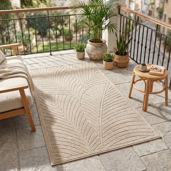 Passatoia da interno ed esterno beige 80x250 cm Nova 1203 – Ayyildiz Carpets-image-1