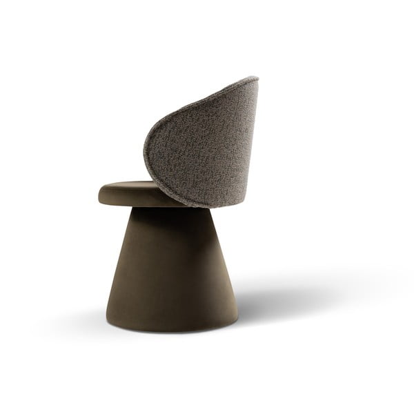 Poltrona verde scuro con rivestimento in velluto Inez – Micadoni -image-3