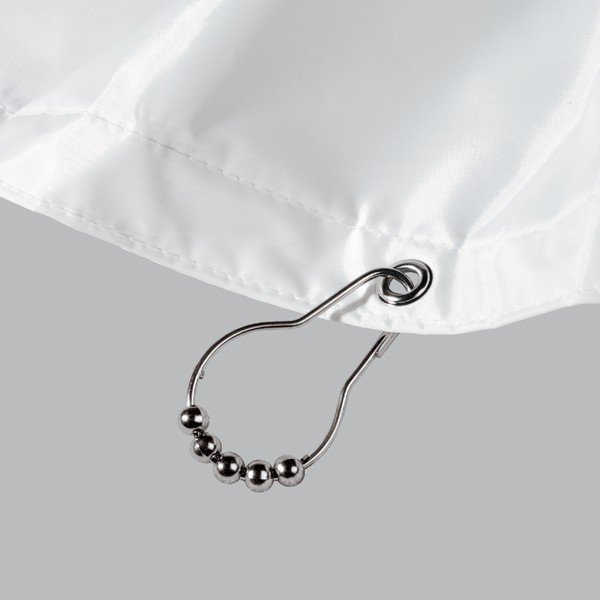 Set di ganci per tenda da doccia color argento lucido 12 pz 3,5 cm Anello – Spirella-image-3