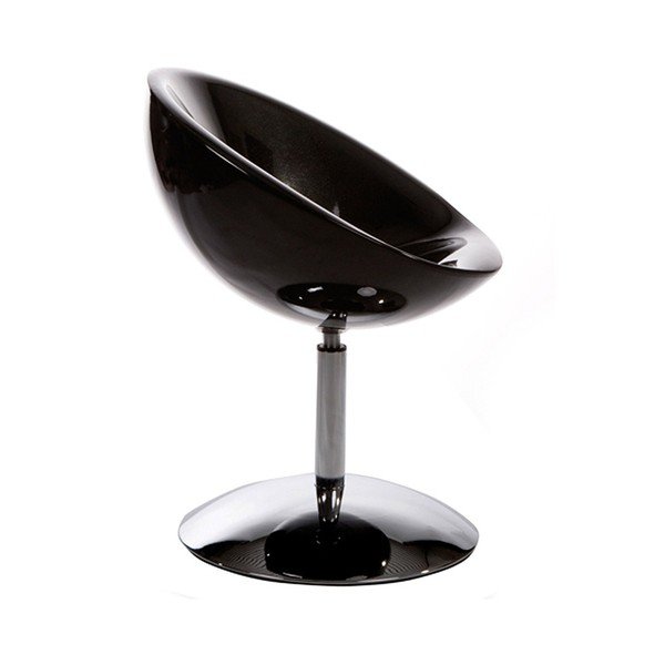 Černé otočné křeslo Kokoon Design Bowl
