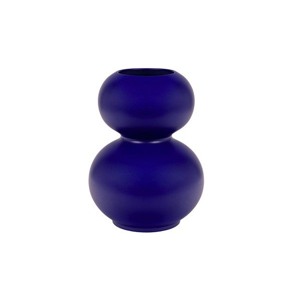 Vaso blu scuro in ceramica (altezza totale 36 cm) Tuga – noo.ma