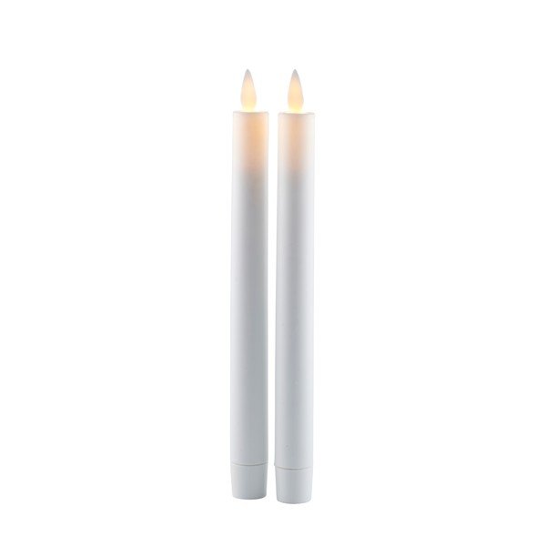 Candele a LED in set con alimentazione a batteria 2 pz (altezza totale 25 cm) Sara Crown – Sirius