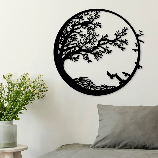 Decorazione murale in metallo 68x66 cm Tree - Wallity-image-3