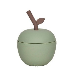 Tazza per bambini verde in silicone Apple – OYOY Mini