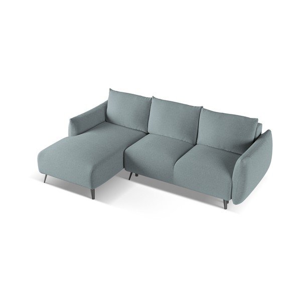 Divano angolare azzurro (con penisola a sinistra) Malie – Makamii-image-4