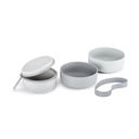 Set di ciotole da viaggio in silicone per cani ø 19 cm Bento Concrete/Slate - MiaCara