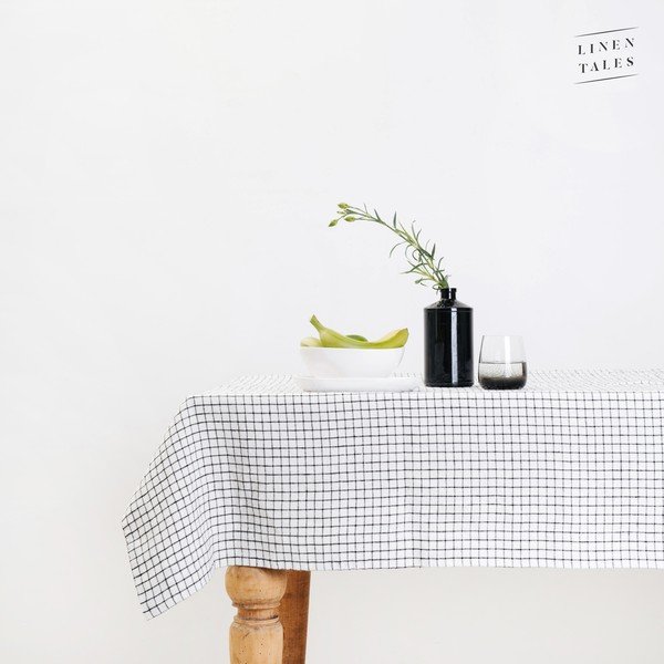 Tovaglia di lino 140x140 cm Grid - Linen Tales